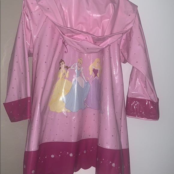 Disney Jackets & Coats Girls Pink Disney Princess Rain Jacket